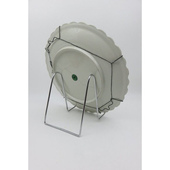 Vintage Steinberger Austria Ceramic Plate With Gold Trim and Romantic Scenes - Picture 3 of 10